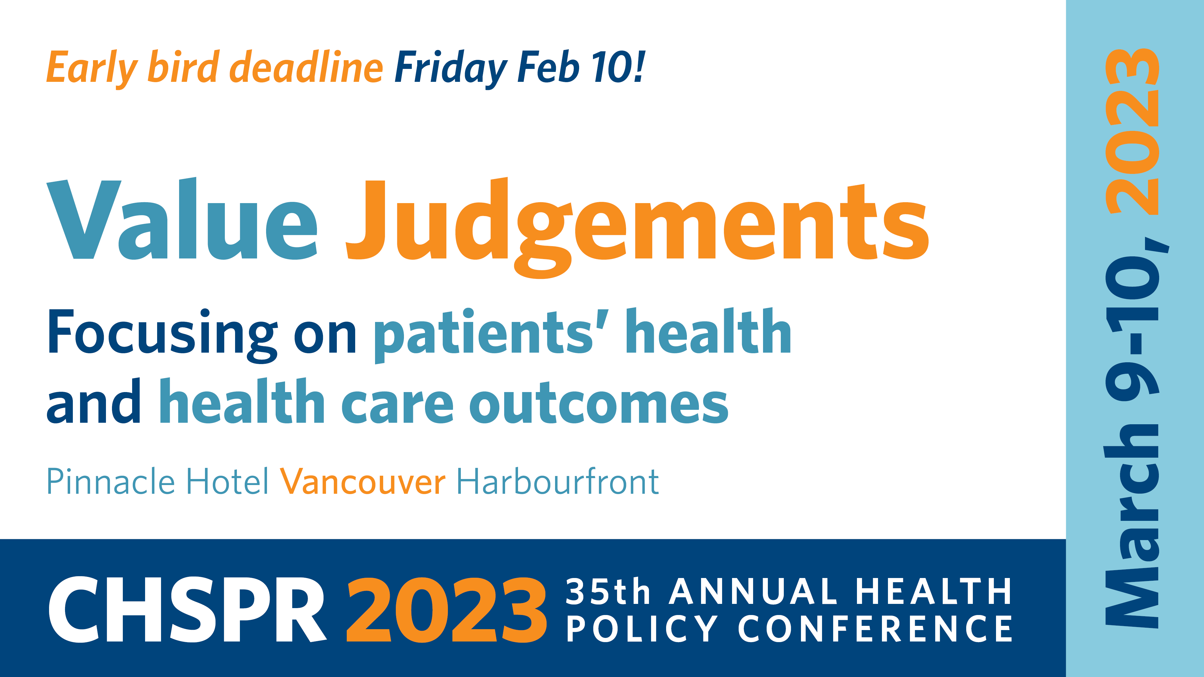 Early Bird Tickets: CHSPR Annual Health Policy Conference