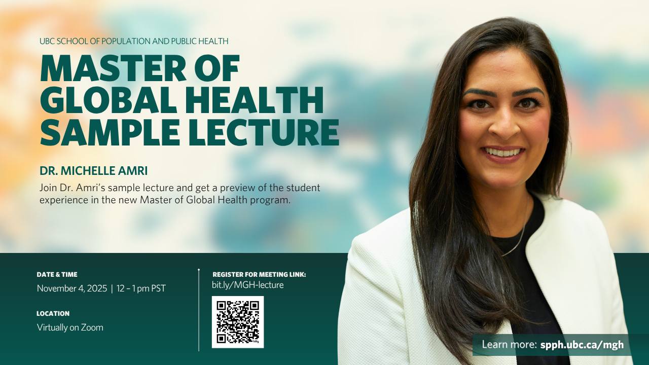 UBC Master of Global Health Sample Lecture 