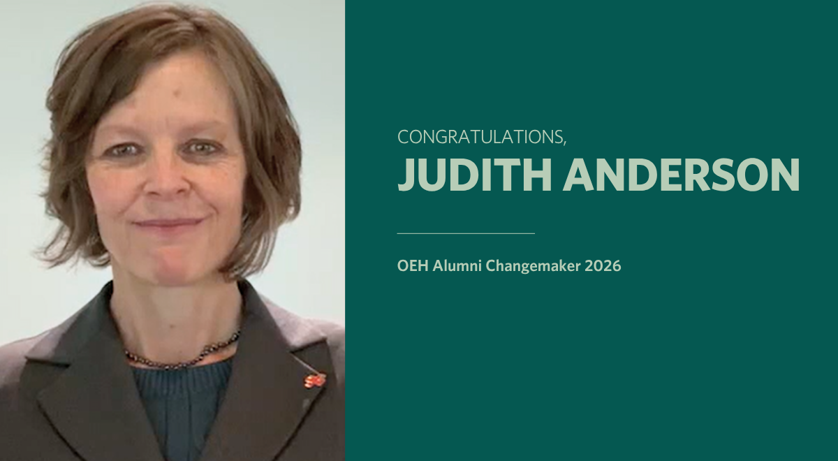 Meet OEH Alumni Changemaker 2026: Judith Anderson