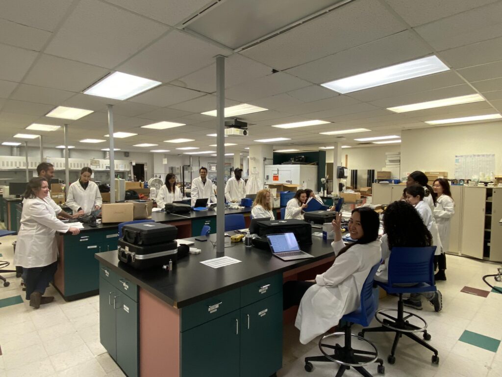 One of the last classes in the old lab, April 2023